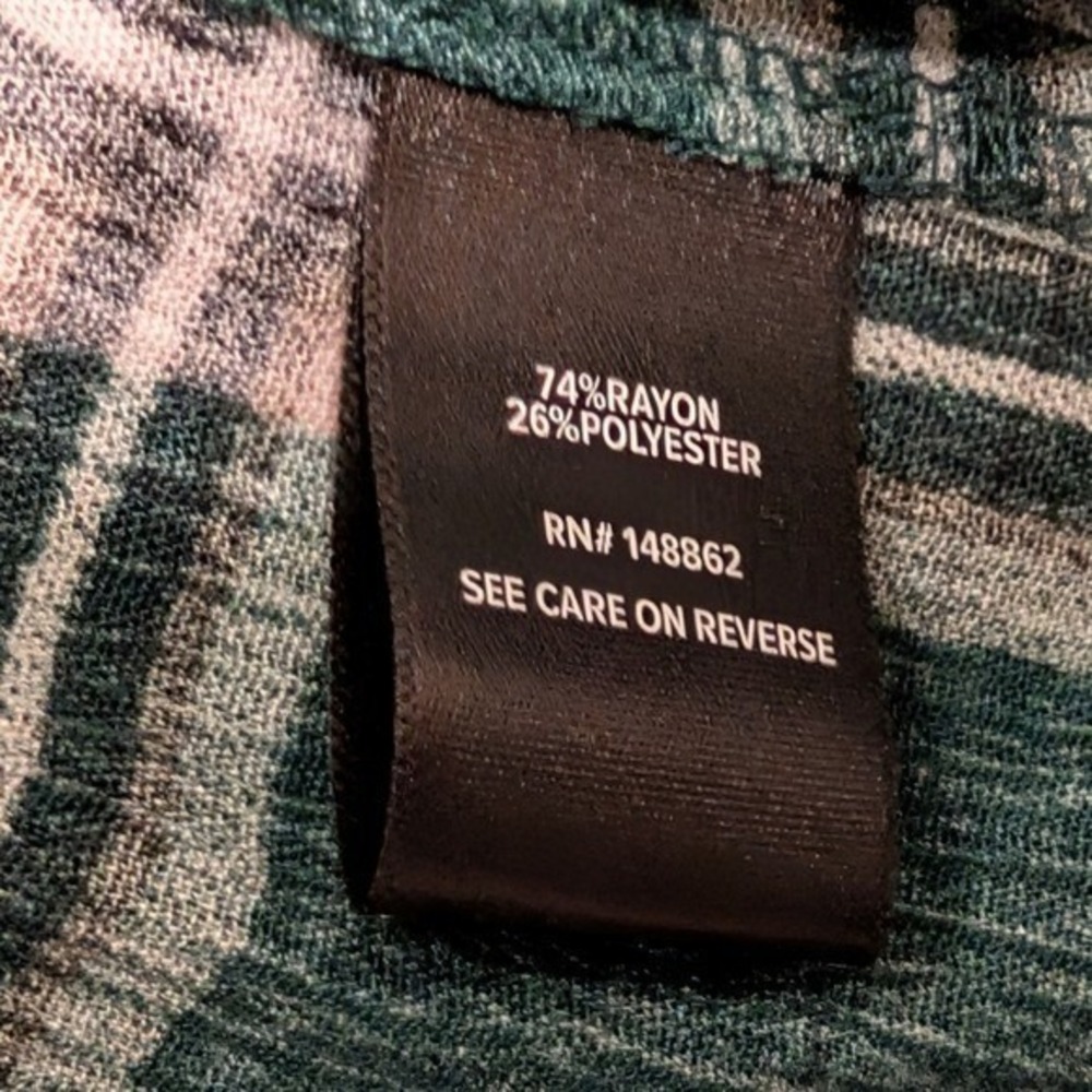 Torrid NWT Plus 0 0X 12 14 XL Green Plaid Shirt Duster Cardigan Tunic Top NEW - Picture 3 of 3